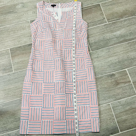 NWT! Talbots 100% Cotton Sleeveless PATCHWORK SHIFT DRESS. Size 2. - Picture 15 of 16